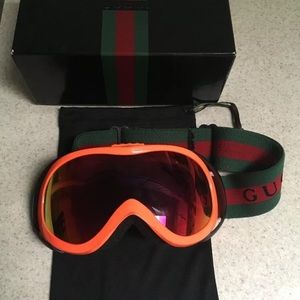 Authentic Orange Reflective Gucci Goggles. Unisex.